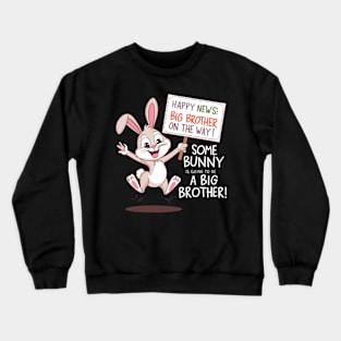 Some Bunny is Going to Be a Big Brother Funny Announcement Crewneck Sweatshirt